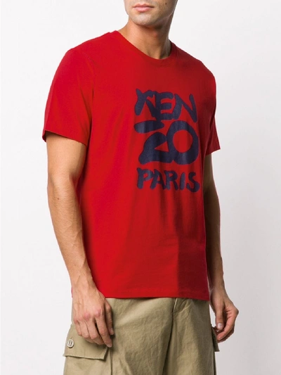 Shop Kenzo Logo Cotton T-shirt