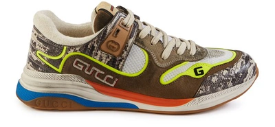 Shop Gucci Ultrapace Sneakers In Natural