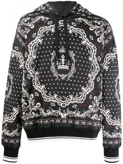Shop Dolce & Gabbana Hoodie Classic In Black