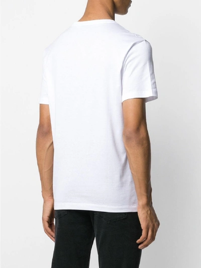 Shop Versace Cotton T-shirt With  Logo In White