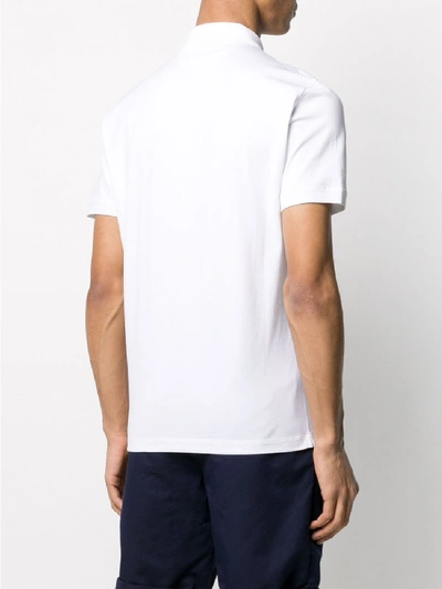 Shop Brunello Cucinelli Cotton Polo Shirt In White