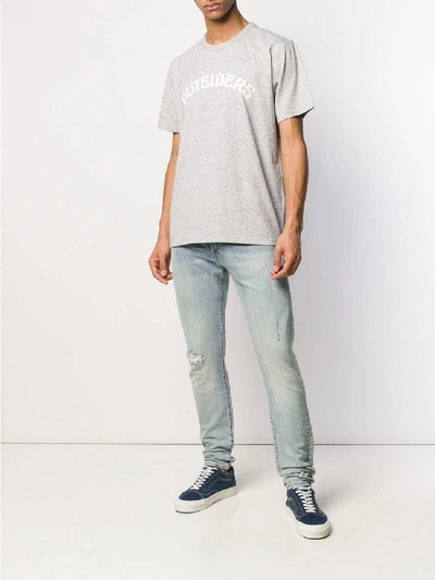 Shop Wood Wood Cotton T-shirt In Grey