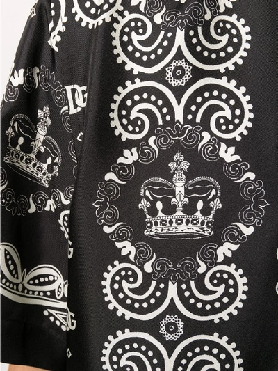 Shop Dolce & Gabbana Silk Shirt In Black