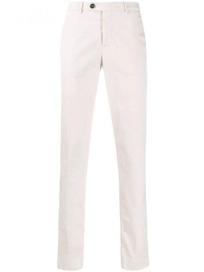 Shop Brunello Cucinelli Cotton Trousers In White