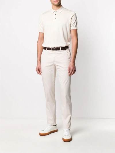 Shop Brunello Cucinelli Cotton Trousers In White