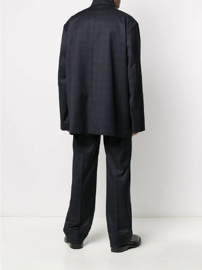 Shop Balenciaga Wool Jacket In Blue