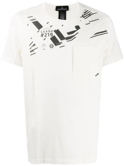 Shop Stone Island Shadow Project Print T-shirt In White