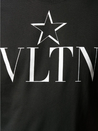 Shop Valentino Cotton T-shirt In Black