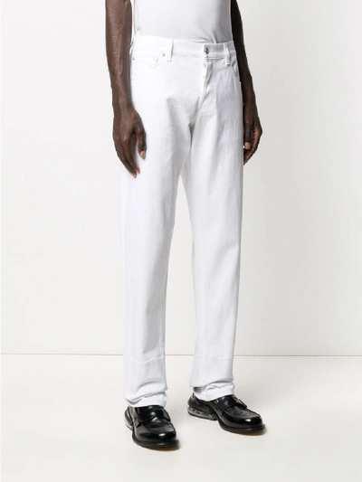 Shop Alexander Mcqueen Denim Jeans In White