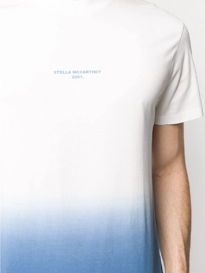 Shop Stella Mccartney Dip Dye Stella T-shirt In White