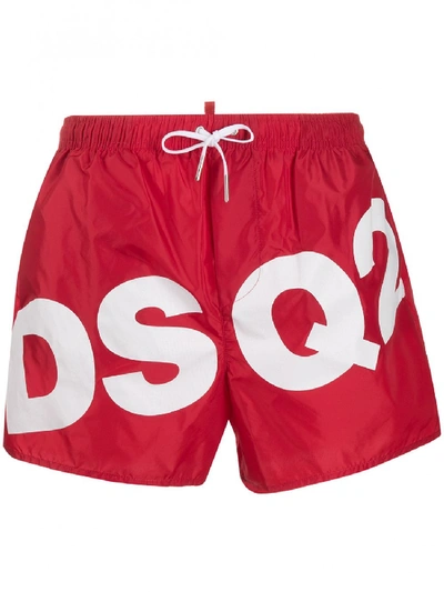 Shop Dsquared2 Logo Print Sea ??boxer
