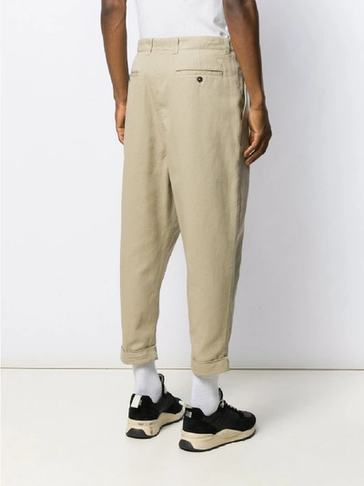 Shop Ami Alexandre Mattiussi Oversize Trousers In Beige