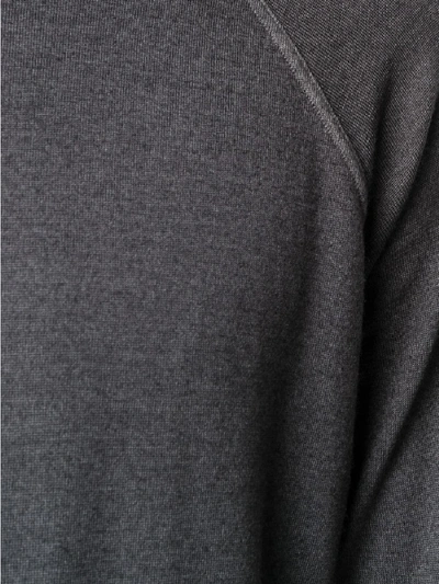 Shop Drumohr Cotton Sweatshirt In Grey