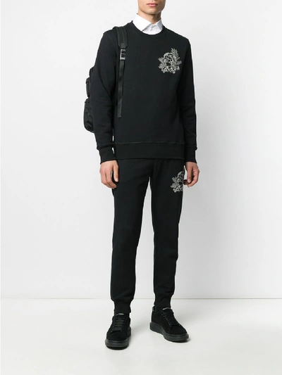 Shop Alexander Mcqueen Cotton Sweatshirt In Black