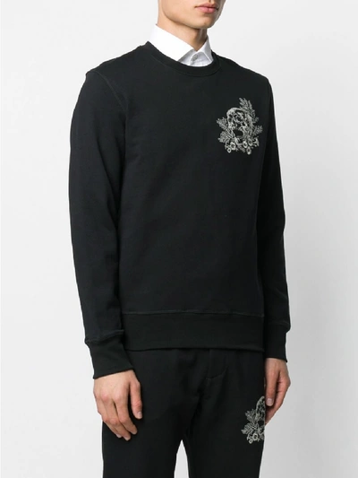 Shop Alexander Mcqueen Cotton Sweatshirt In Black