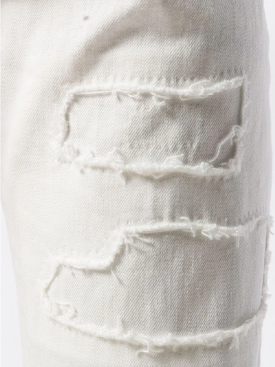 Shop Balmain Slim Jeans In White