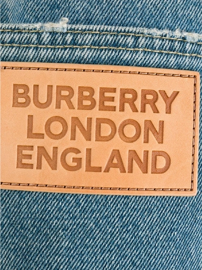 Shop Burberry Straight Denim Jeans