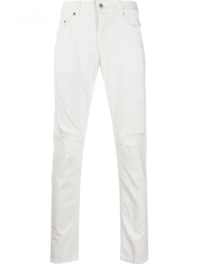 Shop Dondup Mius Denim Jeans In White