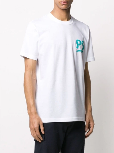 Shop Ps By Paul Smith Logo T-shirt In White
