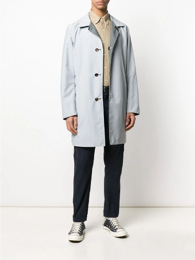 Shop Kired Ben Wool Coat In Grey