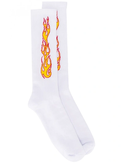 Shop Palm Angels Flame Socks