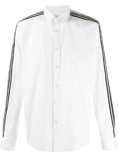 Shop Les Hommes Urban Poplin Shirt In White