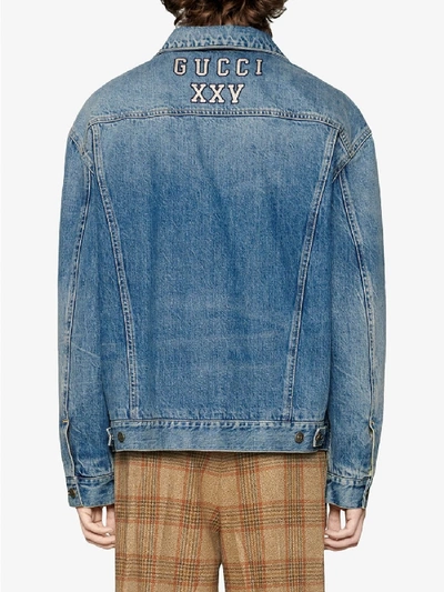 Shop Gucci Denim Jacket In Blue