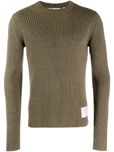Shop Helmut Lang Cotton Sweater In Green