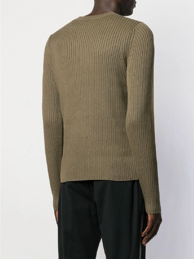 Shop Helmut Lang Cotton Sweater In Green