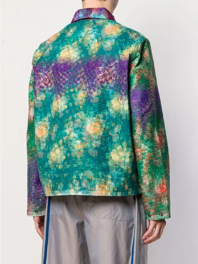 Shop Craig Green Flower Print Jacket In Violet