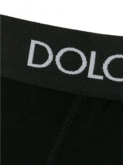 Shop Dolce & Gabbana Cotton Slip In Black