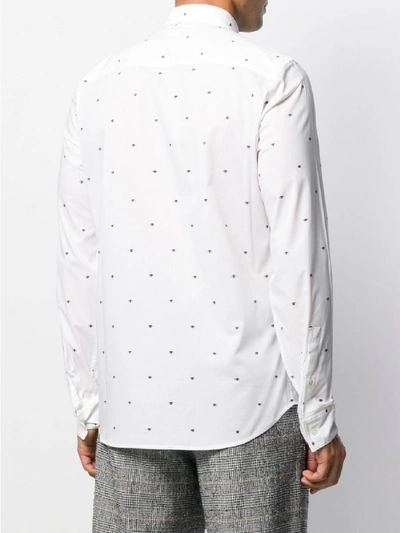 Shop Kenzo Cotton Shirt In White