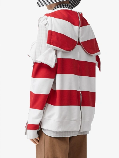 Shop Burberry Hoodie In Red