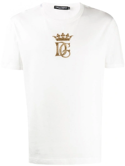Shop Dolce & Gabbana T-shirt With Logo In White