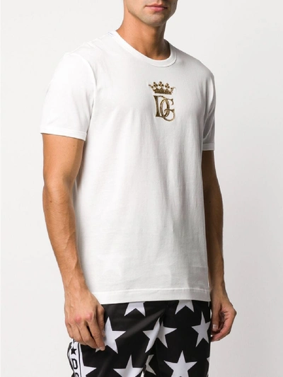 Shop Dolce & Gabbana T-shirt With Logo In White