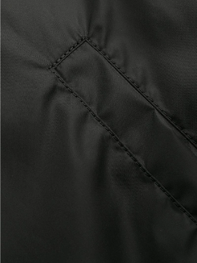 Shop Givenchy Logo Print Winter Jacket In Black