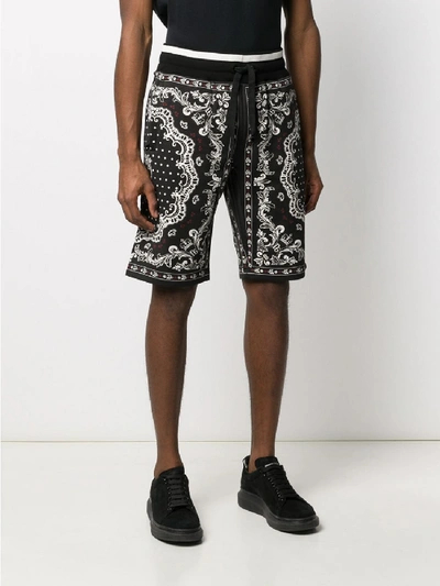 Shop Dolce & Gabbana Shorts With Stamp In Black