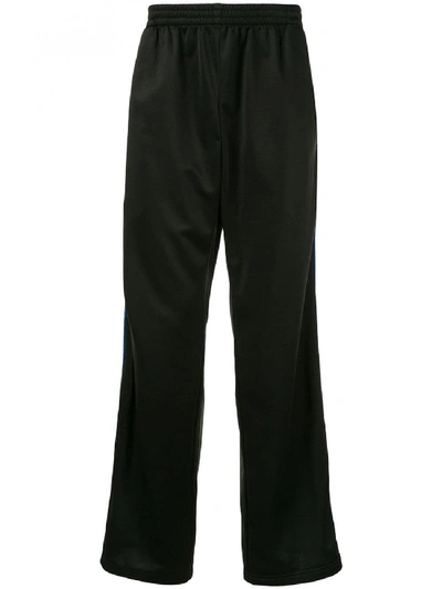 Shop Balenciaga Tracksuit Pants With Side Stripes Have An Elastic Belt In Black