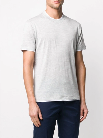 Shop Brunello Cucinelli Cotton T-shirt In Grey