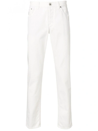 Shop Brunello Cucinelli Denim Jeans In White