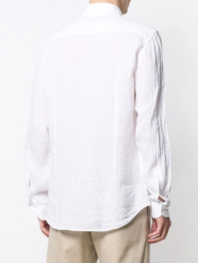 Shop Fay Linen Shirt In White