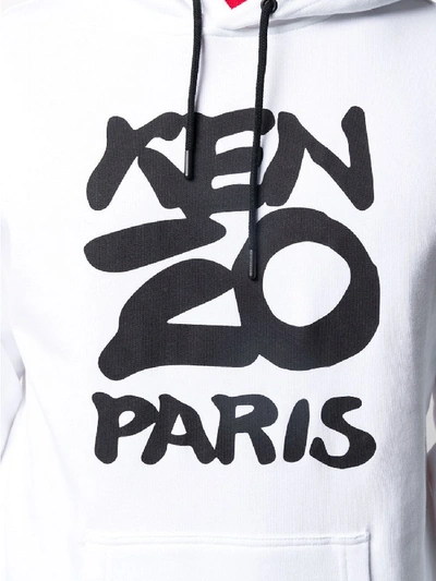 Shop Kenzo Logo Cotton Hooded