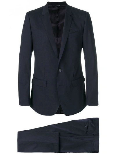 Shop Dolce & Gabbana Suit 2 Button In Blue