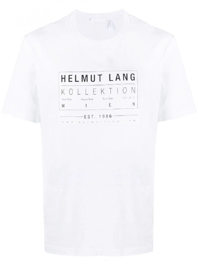 Shop Helmut Lang Patch Cotton T-shirt