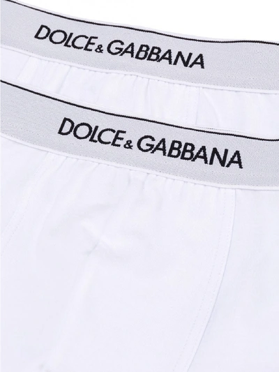 Shop Dolce & Gabbana Boxer Regular In White