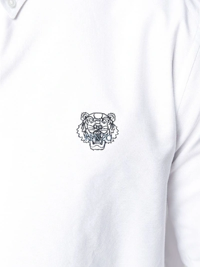 Shop Kenzo Casual Oxford Shirt In White