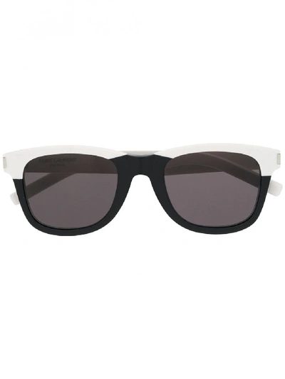 Shop Saint Laurent Classic Sunglasses In Black