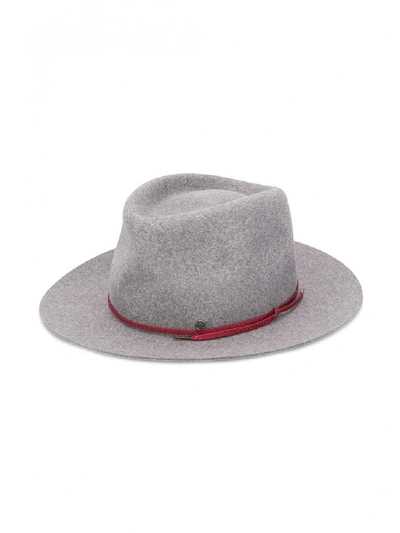 Shop Maison Michel Andre Hat In Grey