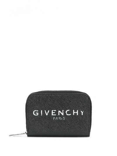 Shop Givenchy Mini Zip Card Case In Black