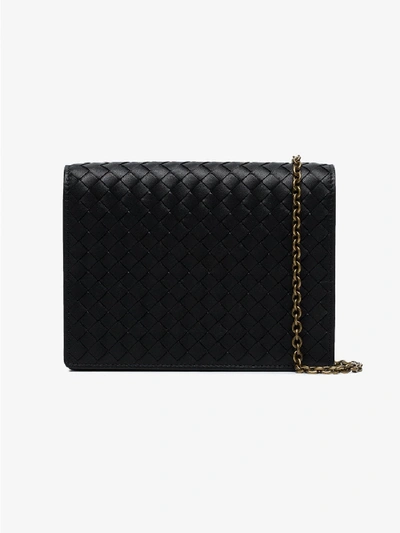 Shop Bottega Veneta Wallet On Chain In Black